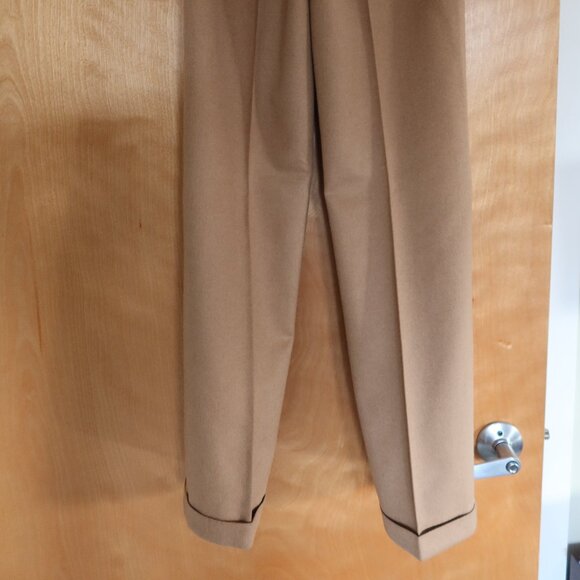 Michael Kors Collection camel/tan pants 100% camel hair sz 4 Made in Italy SOFT! - Picture 4 of 14
